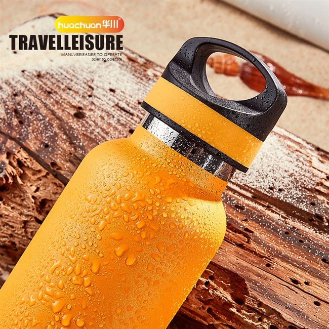 华川运动保温杯不锈钢户外便携登山大容量美式骑行保温杯