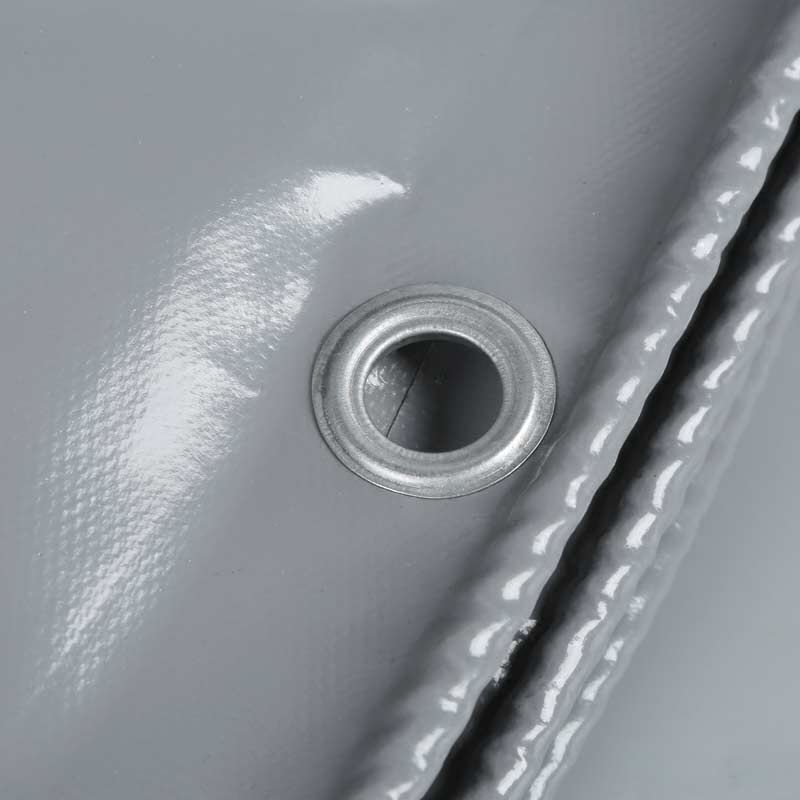 灰色雨棚棚布银色航拍推拉银灰色刀刮布篷布防防雨布