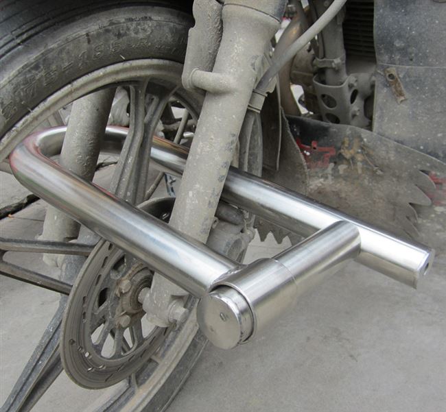 防盗锁三轮车液压摩托车锁电动车锁u形抗剪20吨长u锁加粗大锁2020