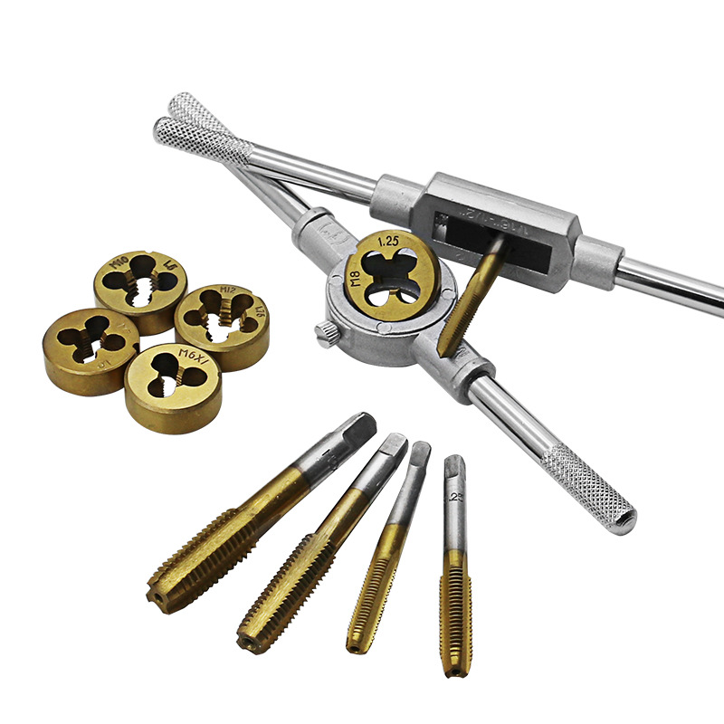 丝锥手动手工丝攻工具手用攻牙攻丝螺纹开牙组合套装