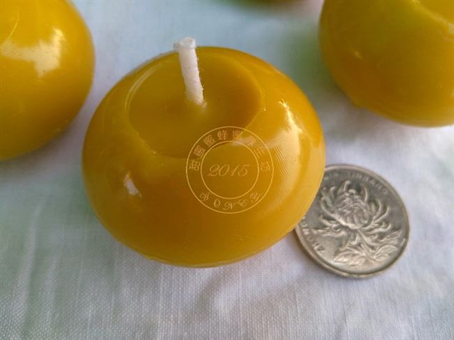 华德福蜡烛节日天然蜂蜡浮水纯手工瑜伽祝福浪漫香薰酒店婚庆