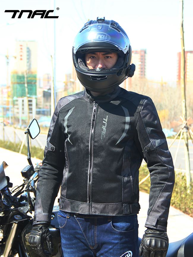 机车网眼蝙蝠tnac拓驰摩托车骑行服男夏季透气赛车服