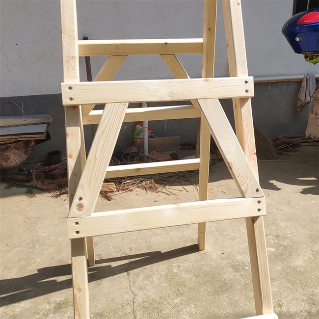 木梯装修实木木头人字梯用梯梯移动双侧室内水电工程家用梯