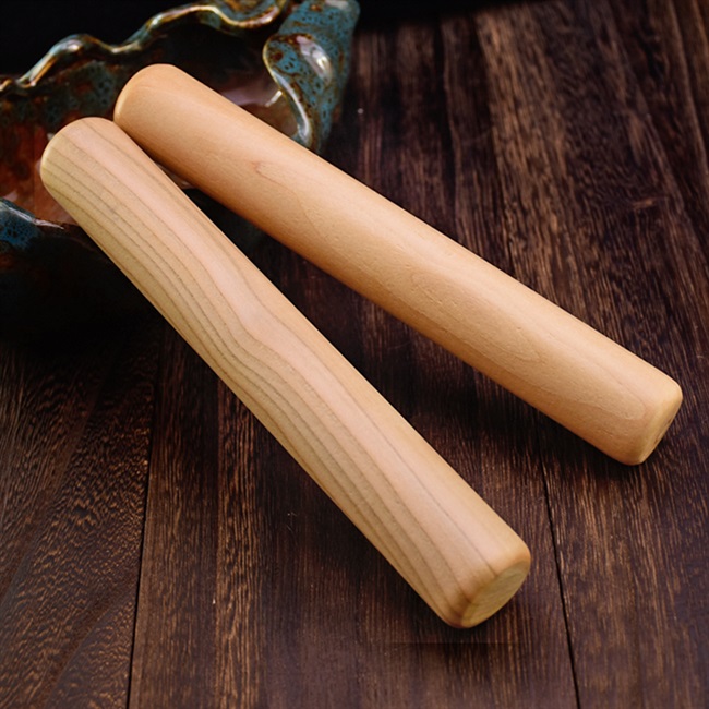 天然桃木木棍辟邪打鬼擀面杖原木棒槌宝宝压惊木雕