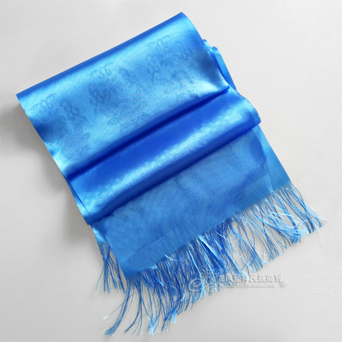 佛教礼仪少数民族内蒙古蒙语裁剪丝布文哈达通用五色其他