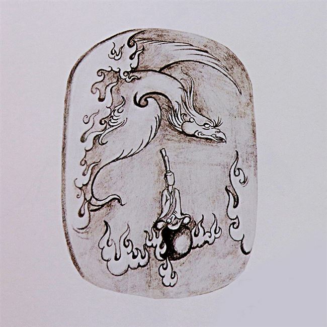 玉雕传统图谱谱线描画画稿合集打包雕刻模板玉雕
