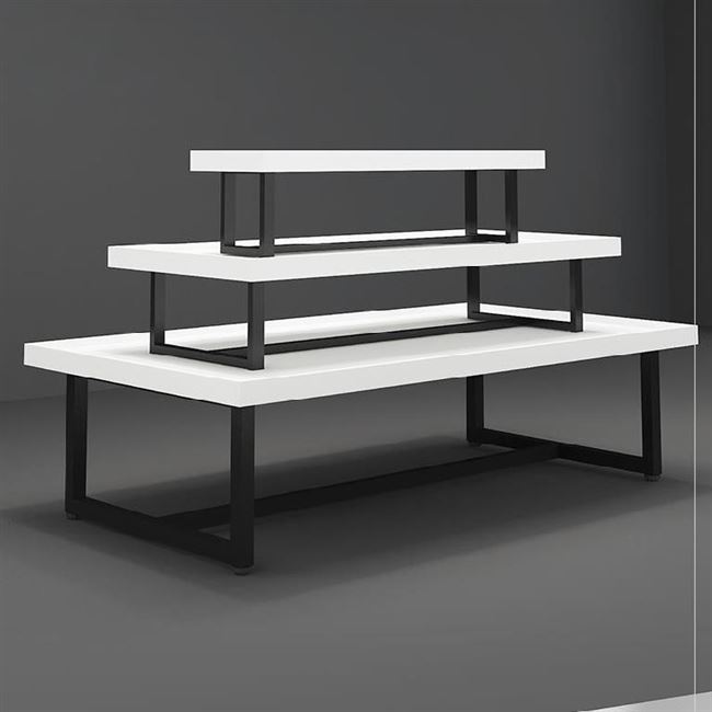 中岛柜展示台商场面包超市花店盆景产品长方形现代木质化妆品店