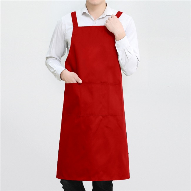红色围裙结婚喜庆韩版陪嫁婚礼大红新娘厨房围裙