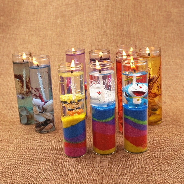低温果冻蜡diy手工制作儿童室内暖场活动道具100克透明水晶蜡烛