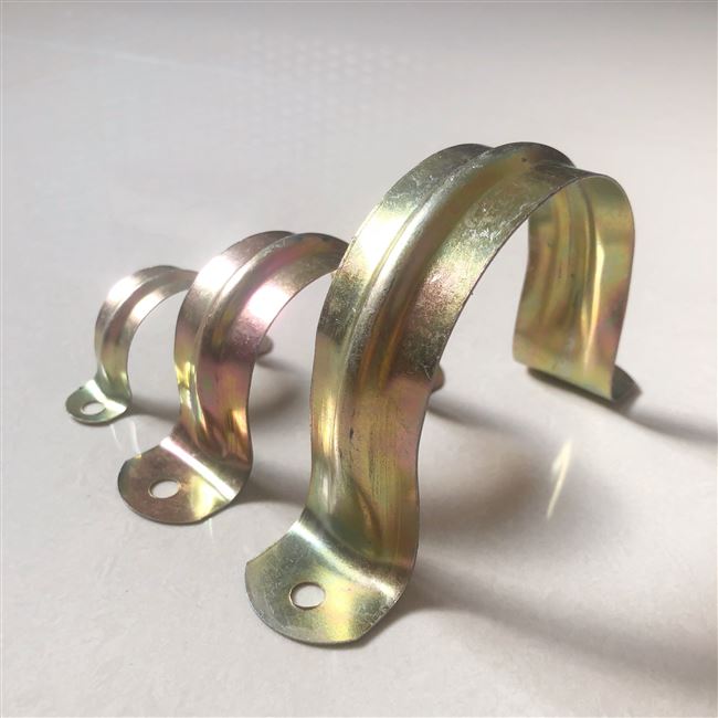 固定管夹半圆马鞍镀彩锌铁皮卡半边码骑马卡管夹