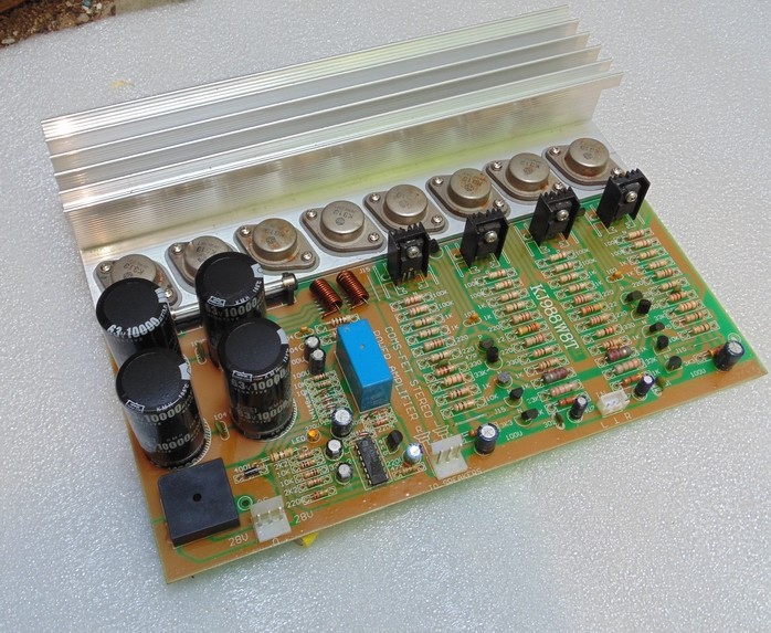 版本功放升级金封管八管场效应板双声道大功率功放板