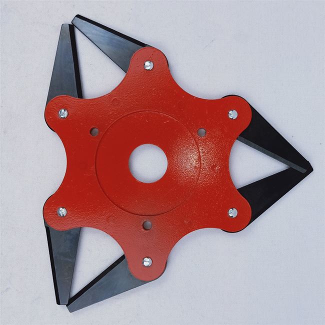 割草机打草草头六叶刀片多功能割灌机配件通用无绳割草机