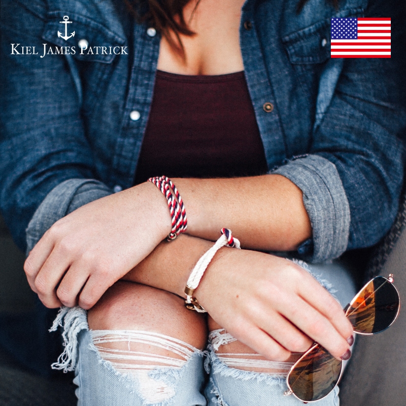 情人节礼物 KJP手链男船锚手工编织女学生情侣手绳小众ins潮原创
