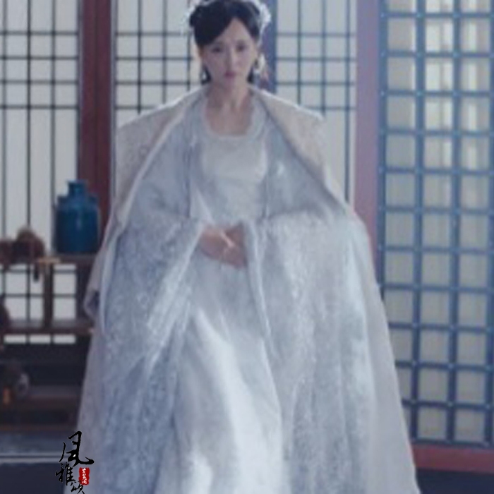 锦绣未央同款唐风汉古装唐嫣李未央蕾丝朝服小姐年会民族服装