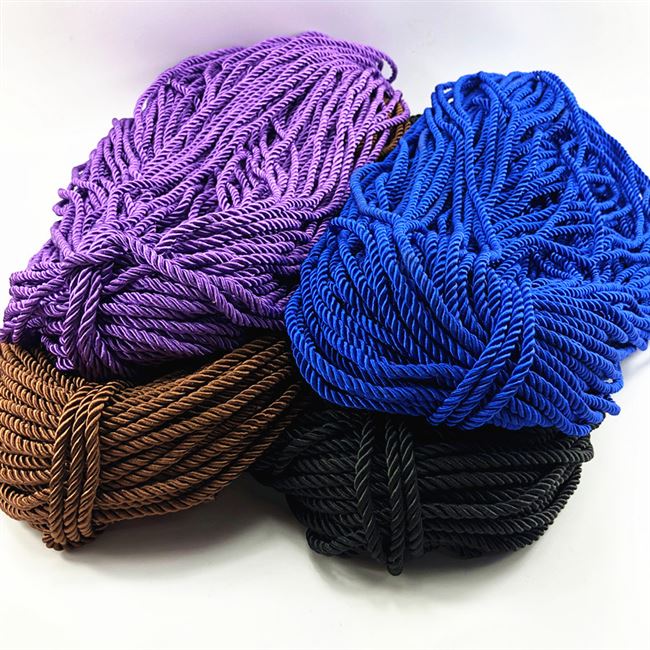 绳子5mm金色三股拧绳装饰包装捆绑绳子