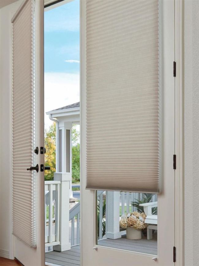 窗帘米夫风琴蜂巢百褶无纺布百叶上下推拉日夜定制窗帘