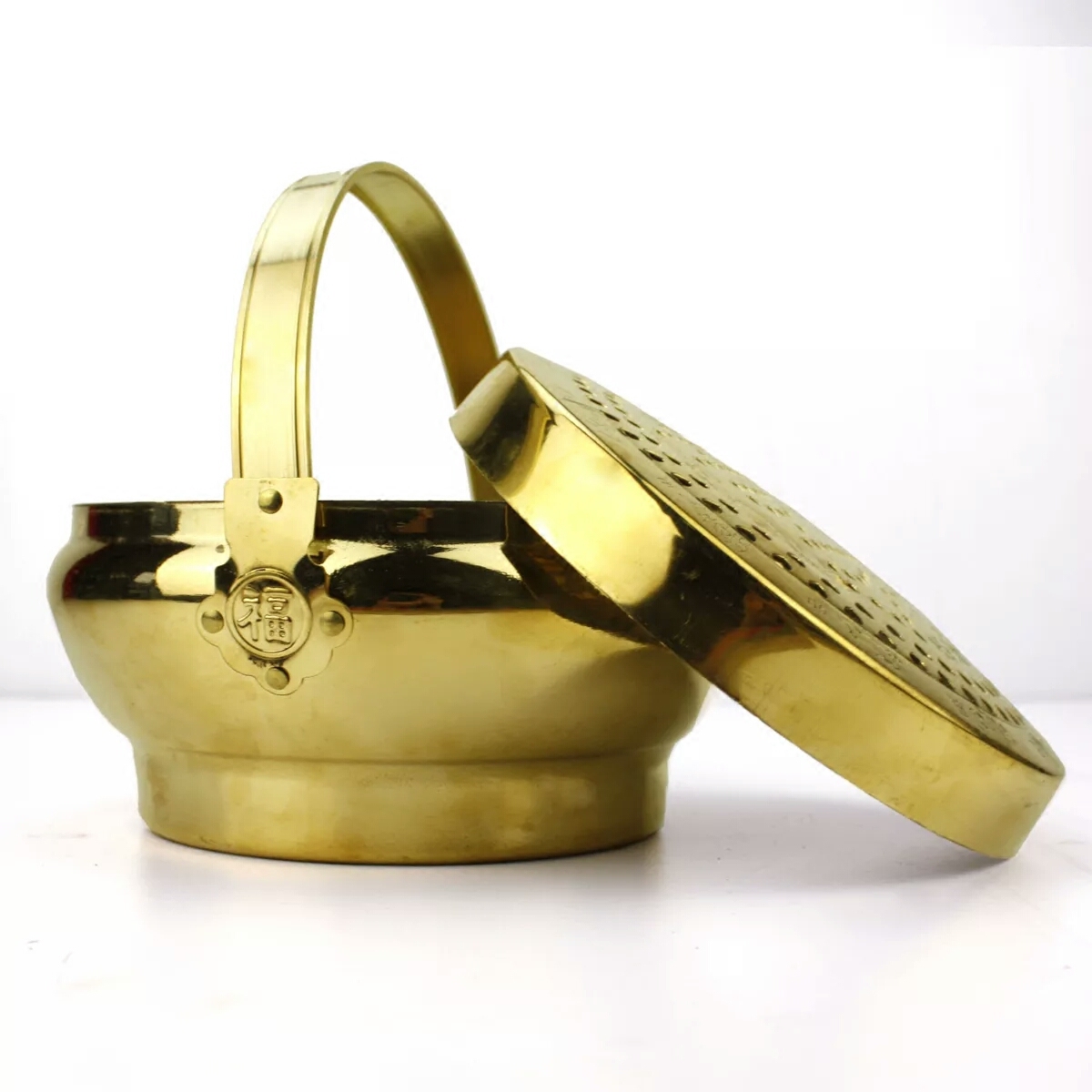 喜庆铜火婚庆用品结婚火盆旺盆大号脚炉暖手怀炉