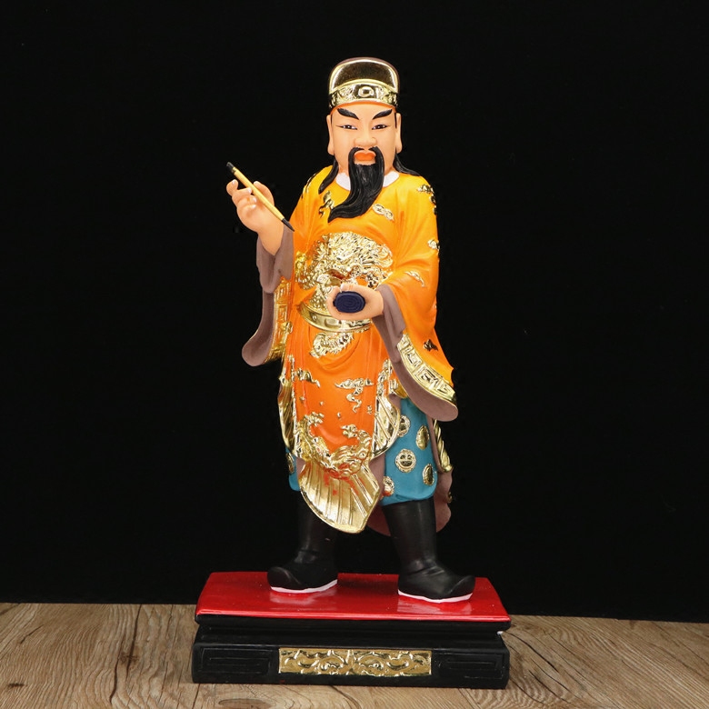 判官神像文判官道教风水崔判官爷阎左右王爷城隍摆件