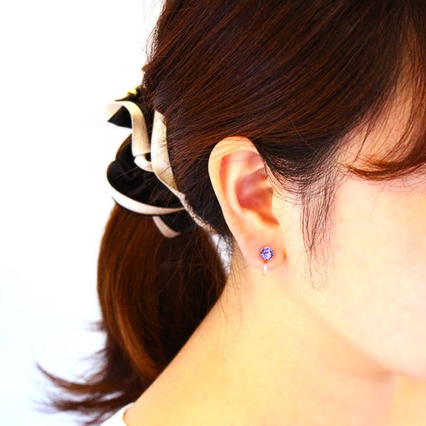 日本osewaya双面耳夹水钻珍珠无耳耳环树脂隐形耳夹