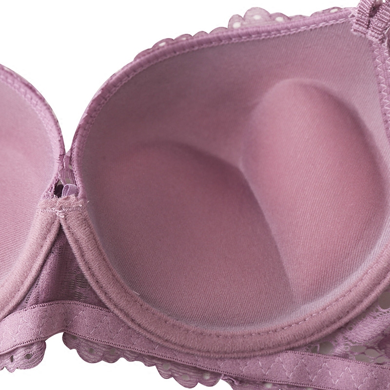 文胸馨雅丽女士内衣蕾丝聚拢性感少女小胸软钢钢圈文胸