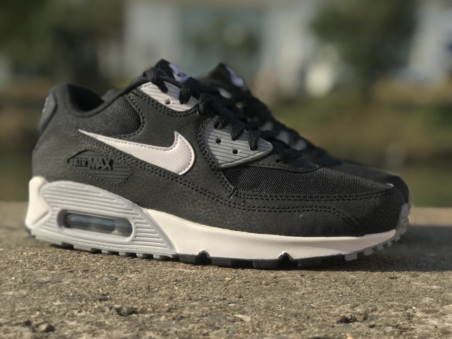 清货特价nikeairmax90黑白奥利奥王珞丹同款跑步鞋