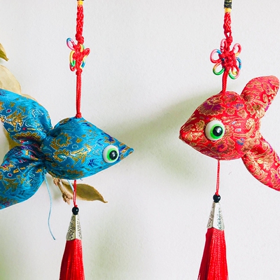 端午节金鱼香包diy材料包传统工艺香囊手工制作幼儿园活动半成品