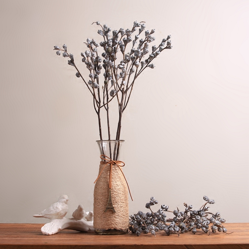 树枝装饰枯树枝干枯枝干支花尤尤加利干花插花干花