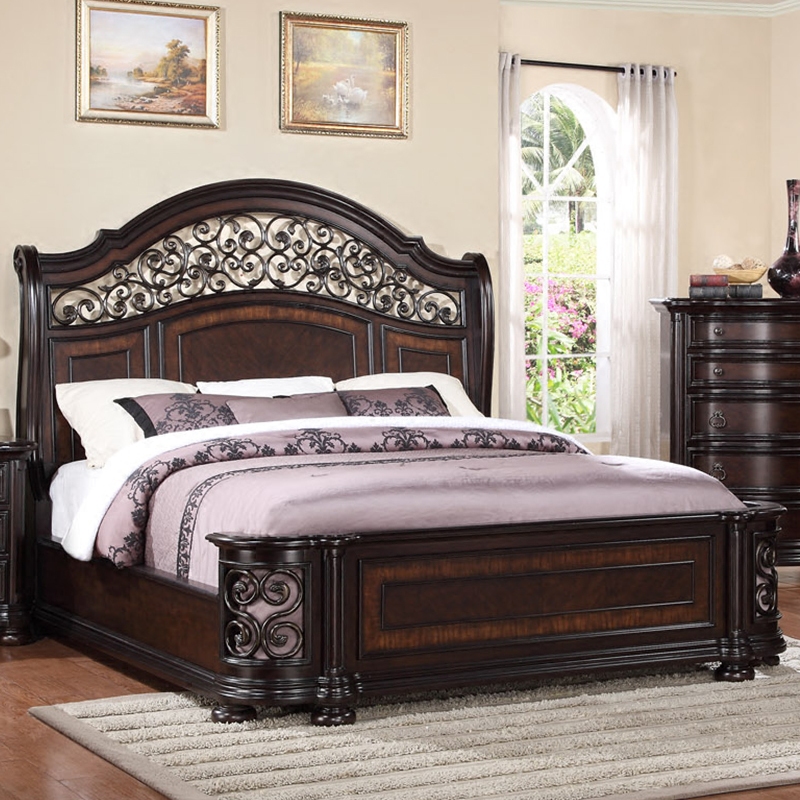 出口婚床帝王复古奢华大床欧式双人床主卧古典实木床