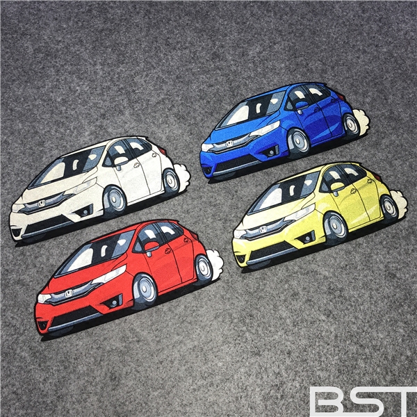 飞度贴纸gk5jdm汽车车标车友会低趴改装定制汽车装饰贴