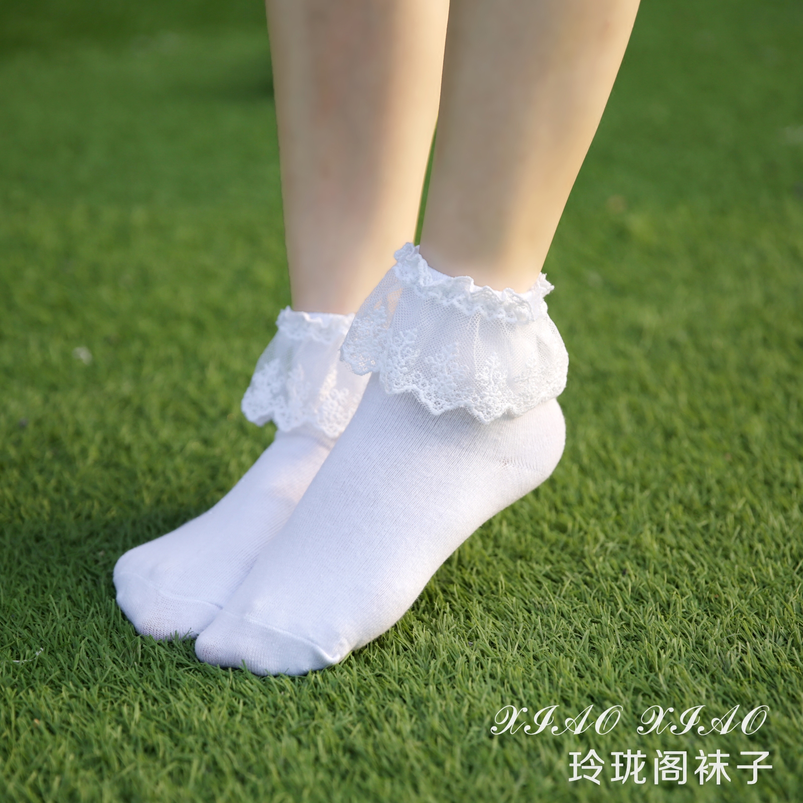 袜子女短袜纯棉日系蕾丝公主韩国可爱花边lolita短袜