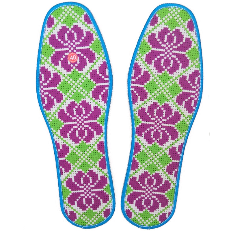 针孔十字绣鞋垫半成品几何图案个性防臭透气秋冬鞋垫