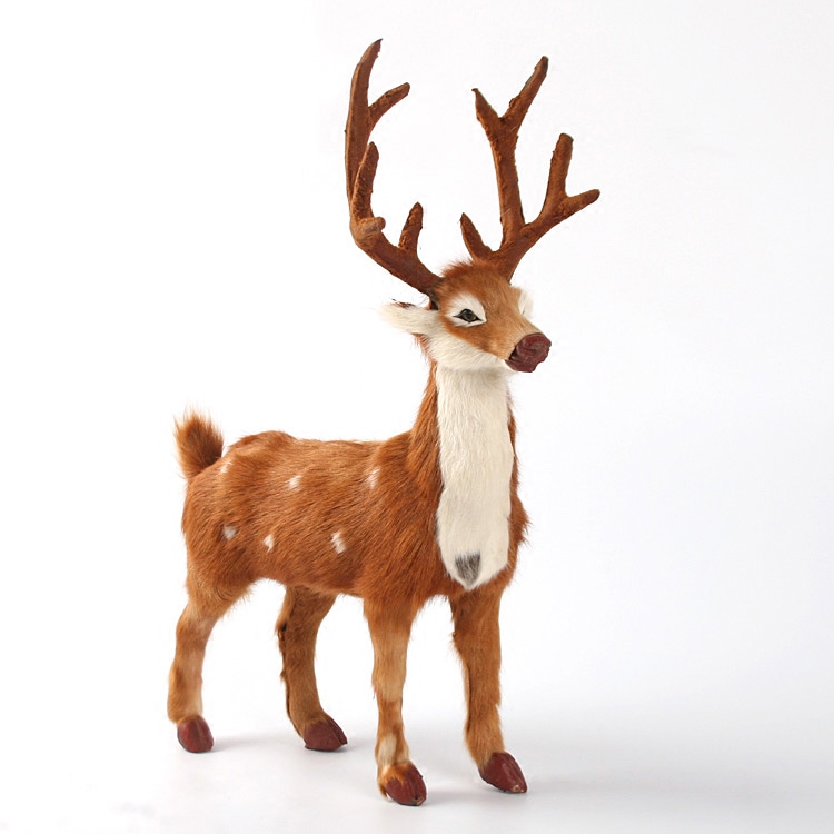 家居风水摆件仿真梅花鹿工艺品模型客厅办公室桌面装饰品摆件