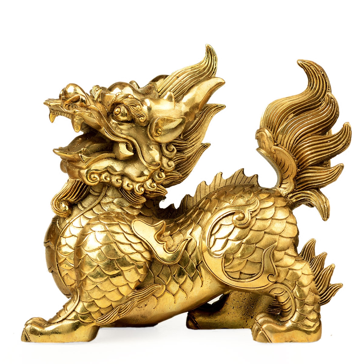 麒麟摆件风水阁一对全铜家居办公室装饰装饰工艺工艺品摆件