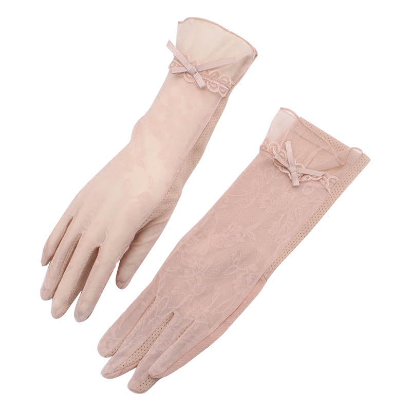 夏天防晒手套女士薄款弹力冰丝夏季防紫外线骑车手套