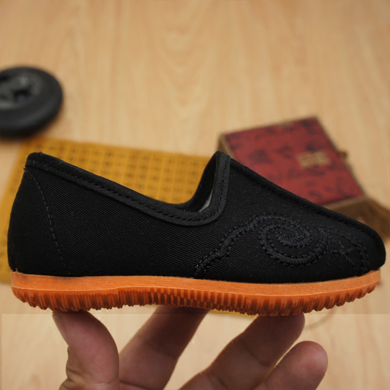 儿童透气小黑布鞋小学生中大男女女童宝宝中国儿童汉服鞋