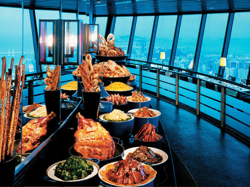 澳门自助餐旅游观光塔旋转餐厅自助午餐晚餐下午茶打卡美食卡券