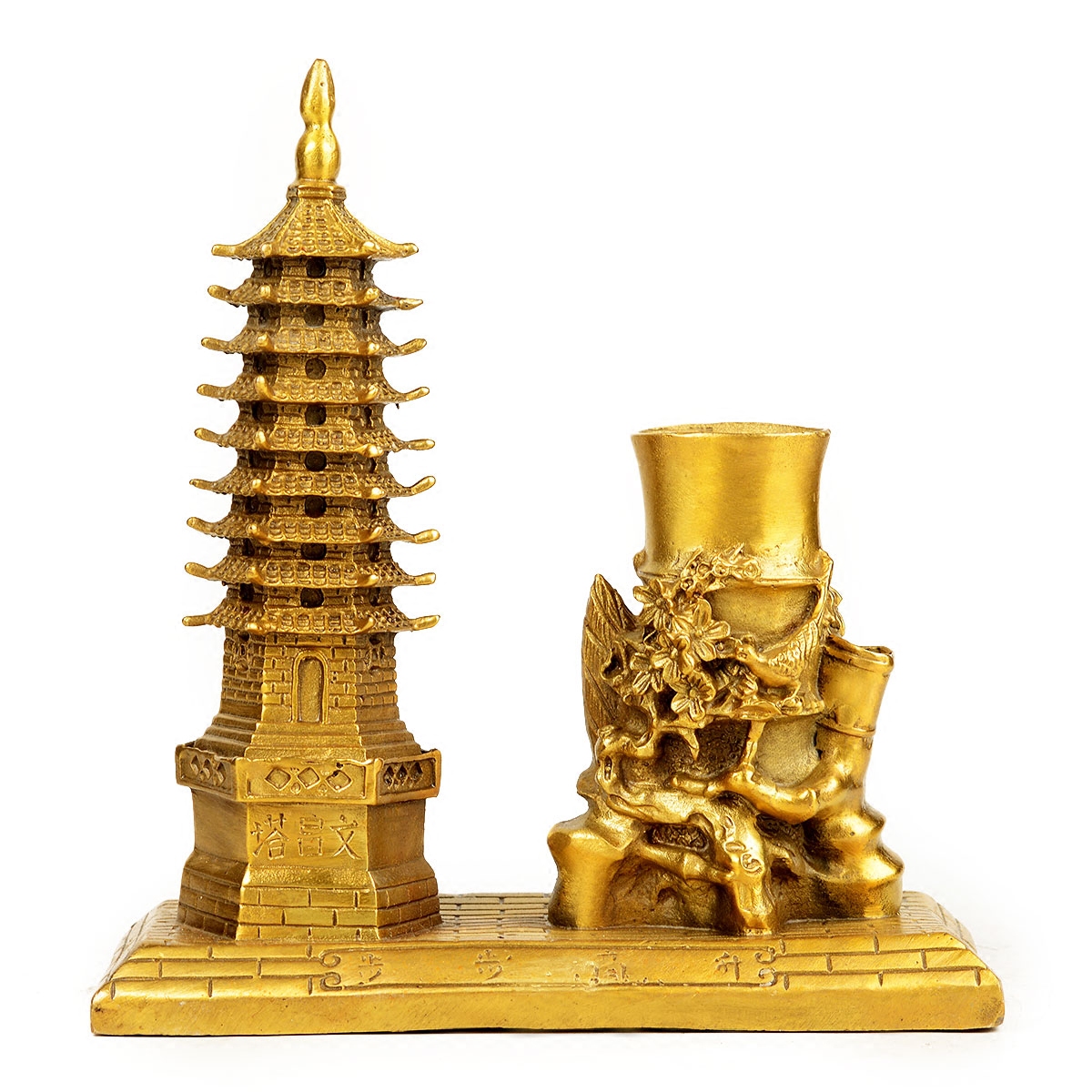 摆件风水阁纯铜文昌塔笔筒九层助学学业步步高升办公室摆件