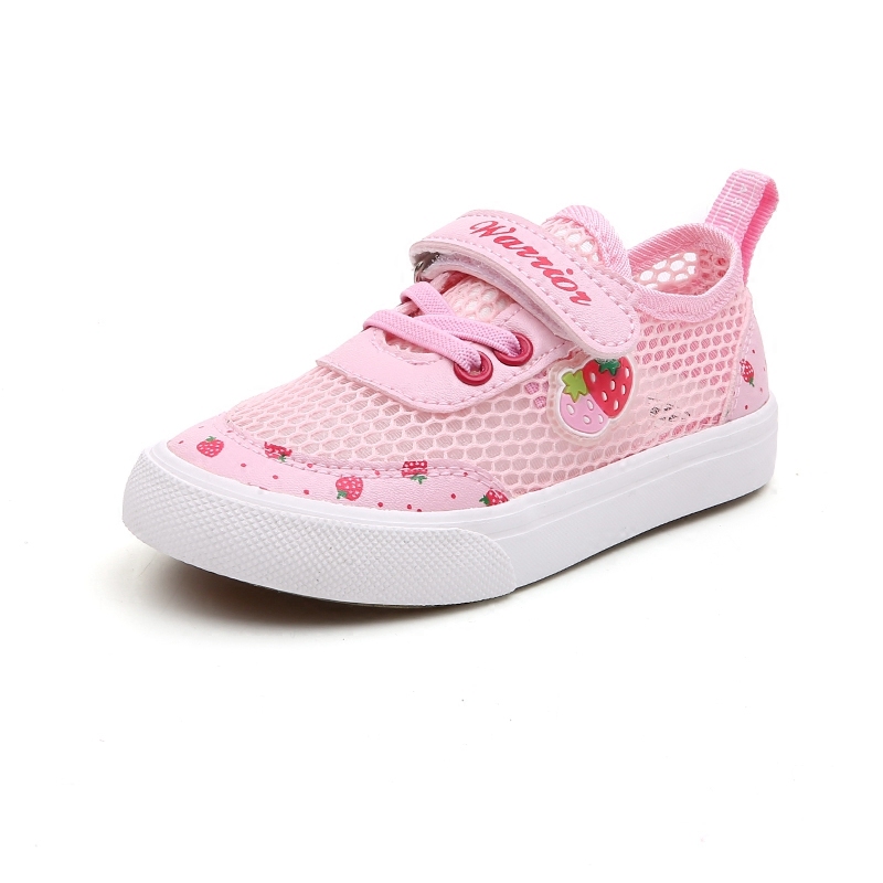 回力儿童网鞋女童魔术贴休闲运动鞋夏季镂空网布鞋学生亲子单网鞋