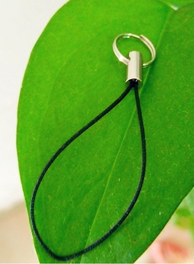 diy钥匙绳手机挂绳小细绳小黑公仔