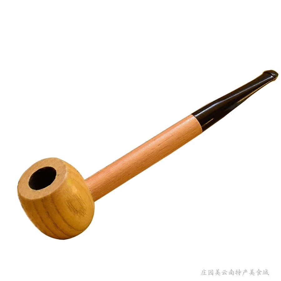 男士实木直式水手烟斗云南烟丝烟叶烟草草用烟斗