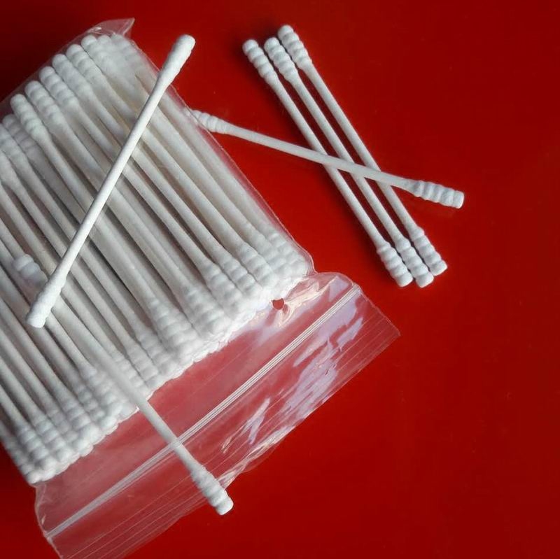 棉签化妆卸妆小头耳朵双头螺旋形棉棒一次性纸棉棉签
