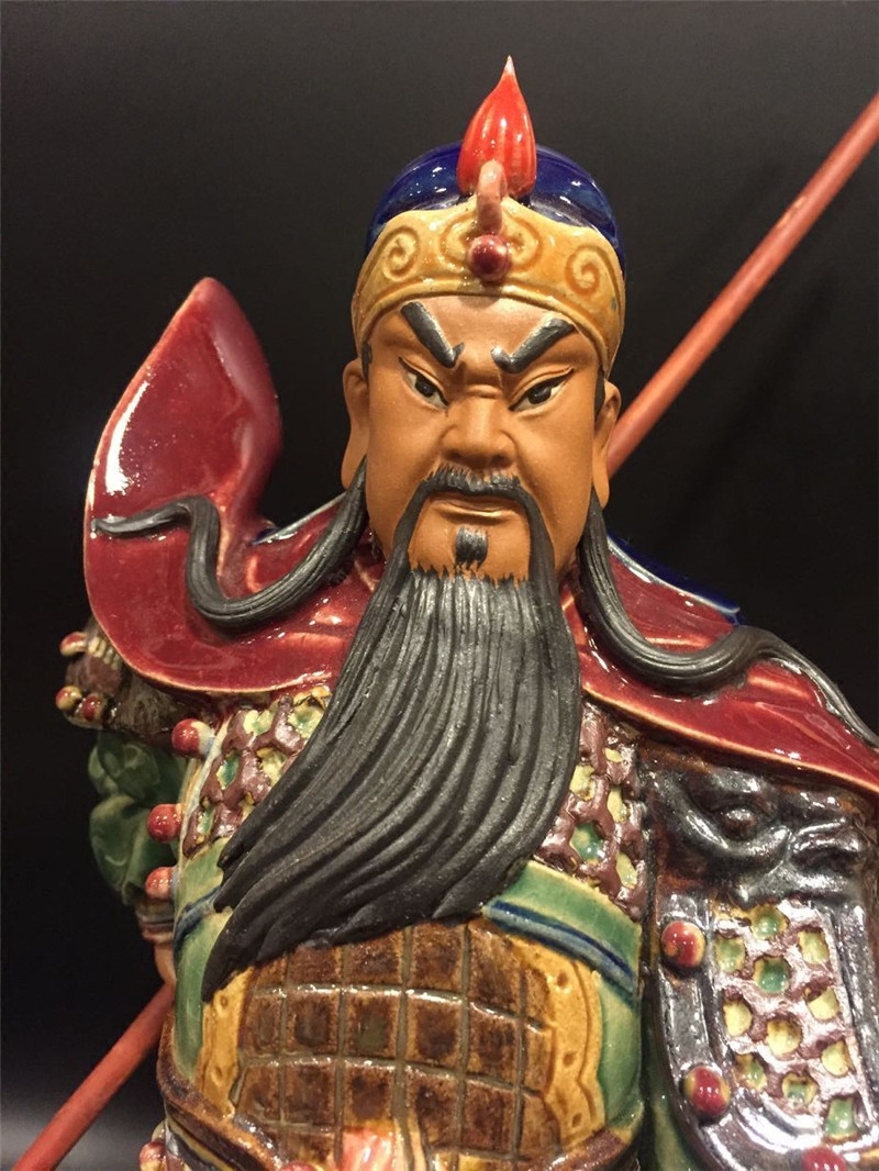陶瓷陶瓷工艺工艺品石石湾公仔神像供奉神武关公风水其他工艺饰品
