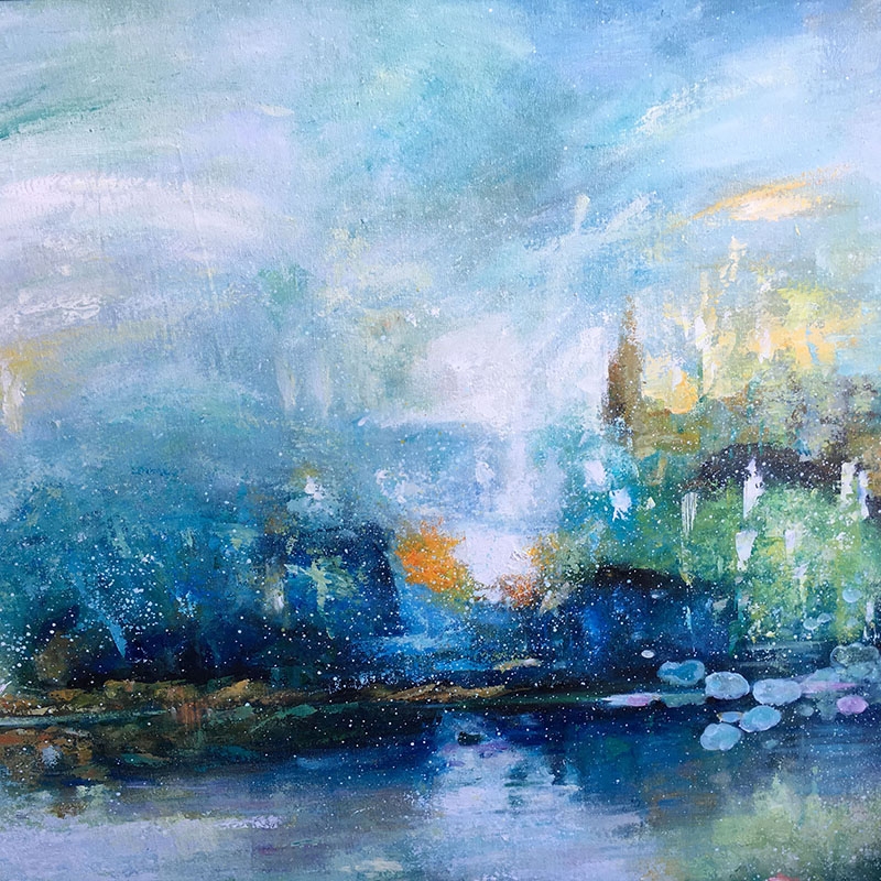 油画四合艺术手绘风景抽象新古典古典法式港式油画