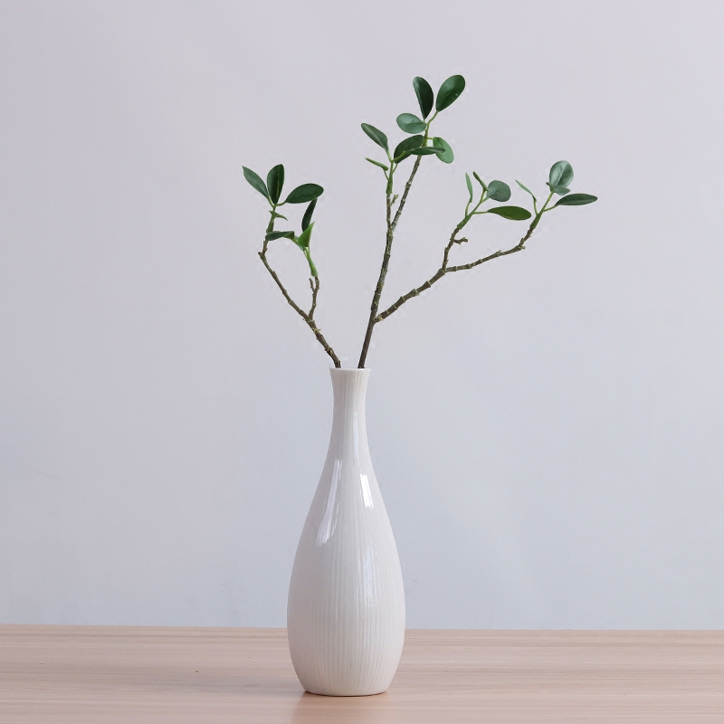 简约陶瓷小口径插花花瓶文艺小清新白瓷干花花花花瓶