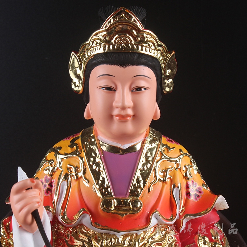 娘娘圣母注生送子临水夫人陈靖姑佛像天仙顺天摆件