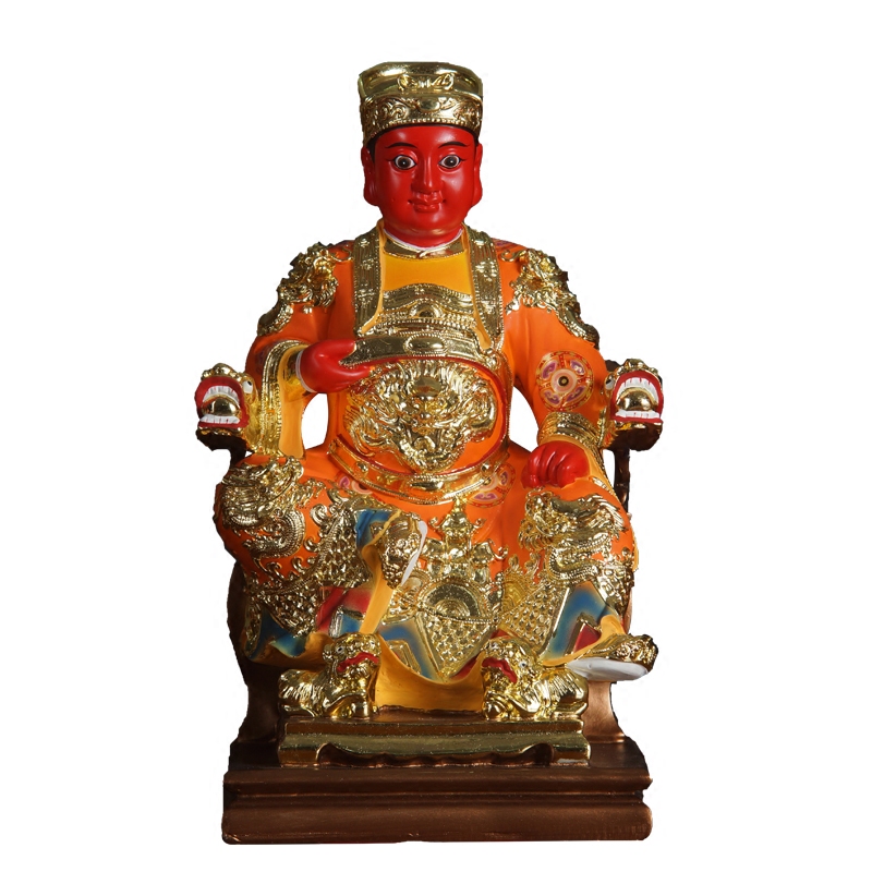 郭圣王神像道教用品广泽尊王神像风水佛像摆件保安尊王彩绘工艺