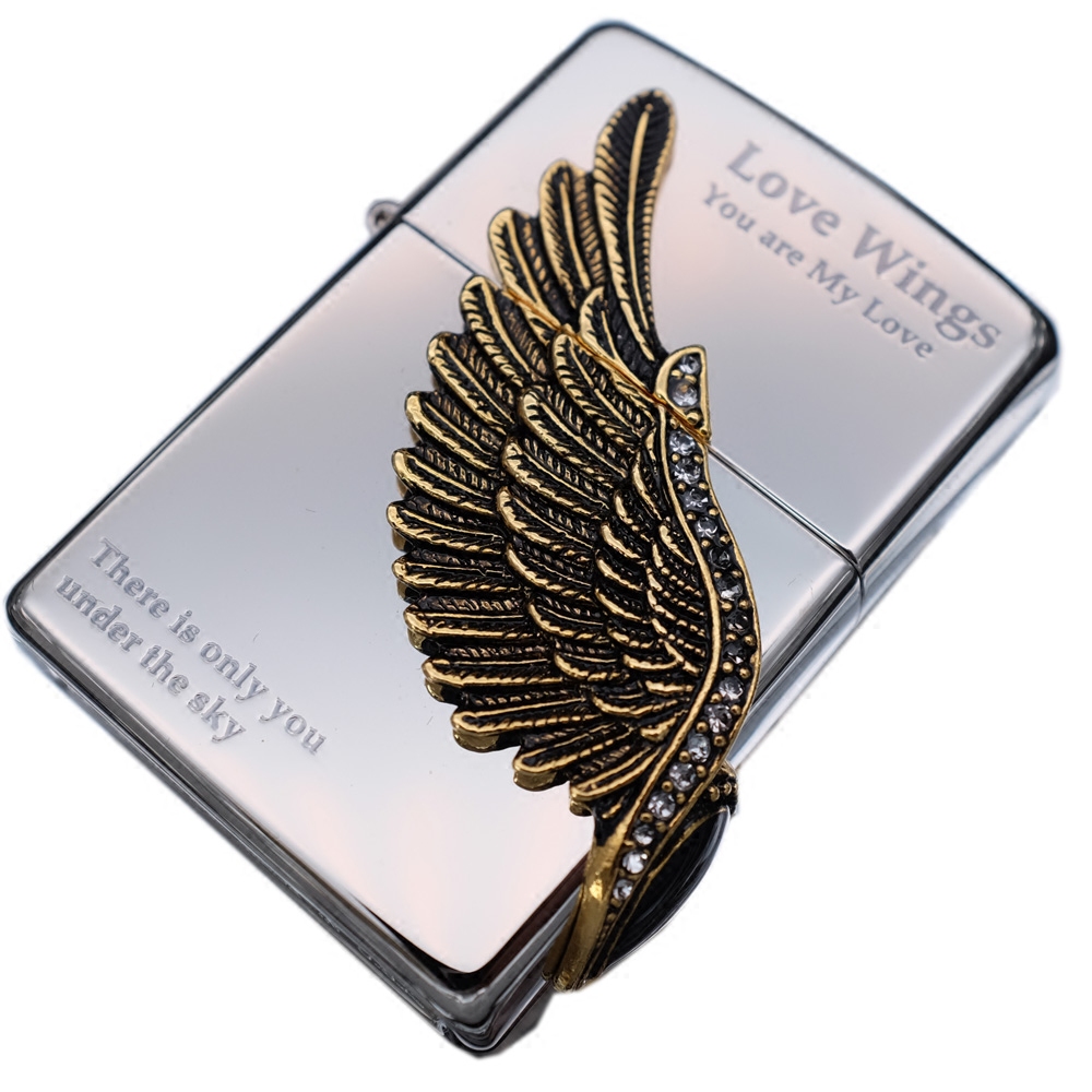 美国原装正品zippo打火机韩版爱神之翼天使之翼翅膀zippo
