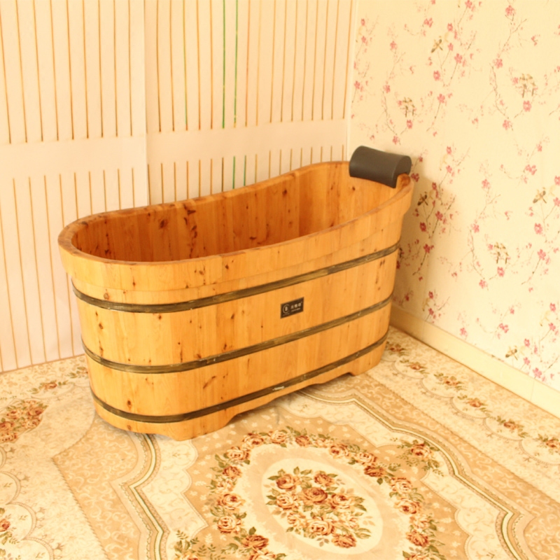 香柏柏木美容院桑拿成人泡澡木桶浴缸单人洗澡沐浴桶