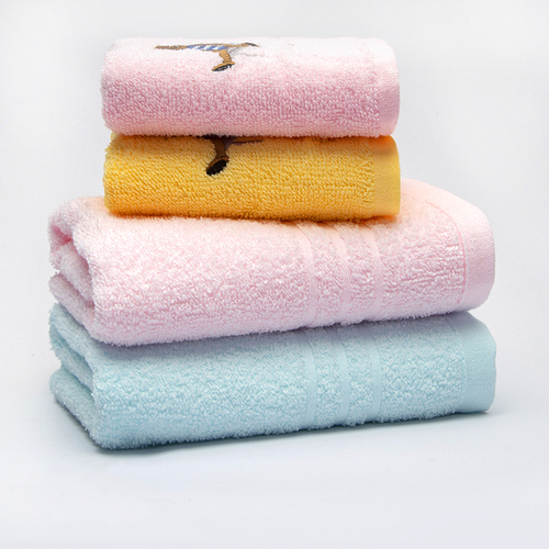 【金号】男女全棉吸水毛巾4条装