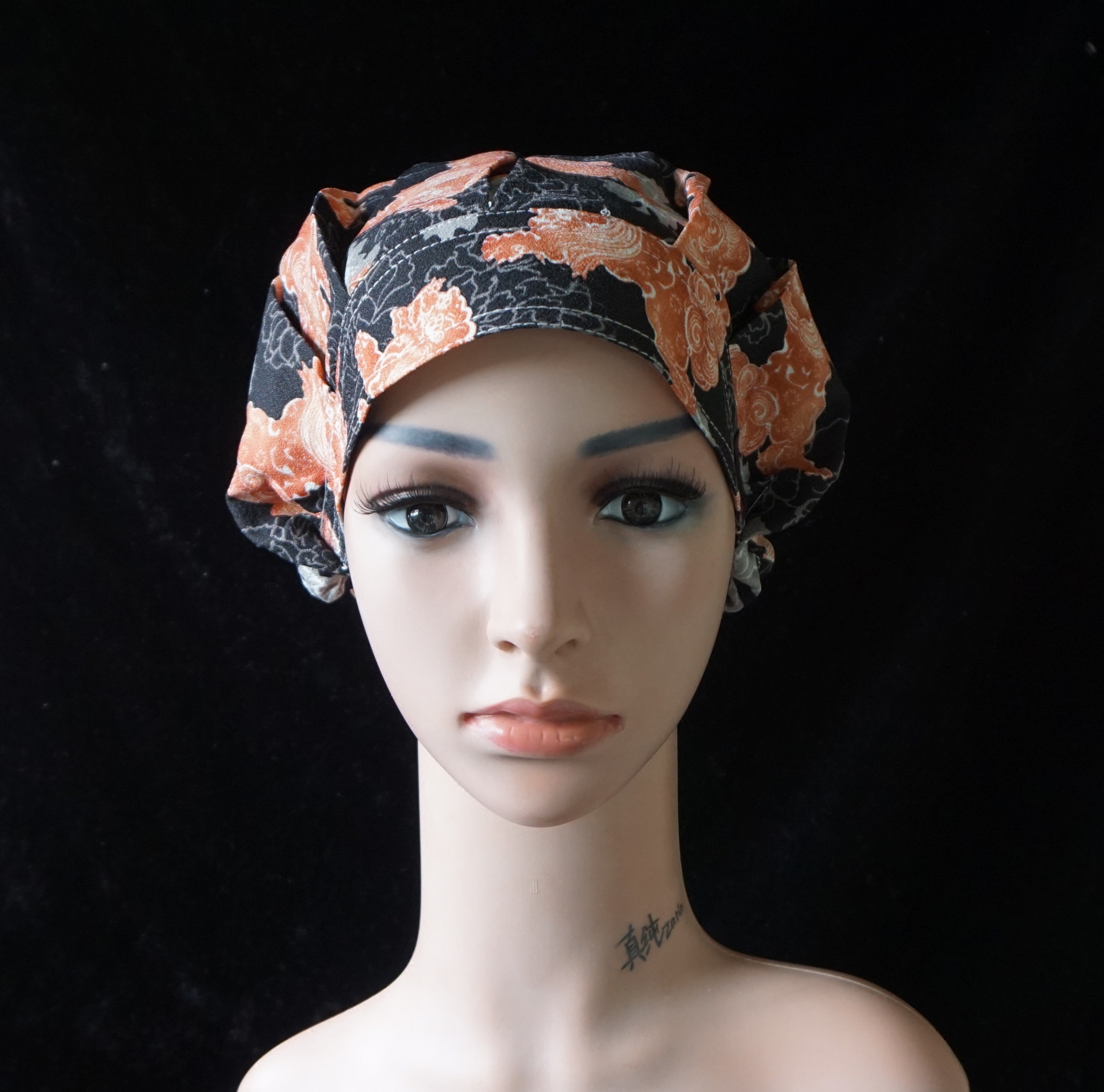 真纯材质帽子布帽子医生麻醉护士特殊手术蓬蓬帽子